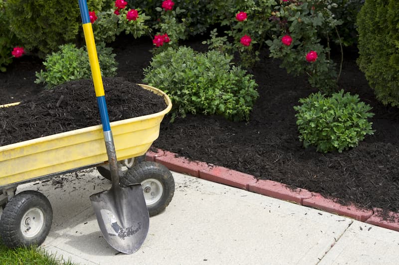 Garden Bed Mulching