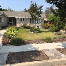 Transforming Old Lawn to Beautiful Low Maintenance Area 0